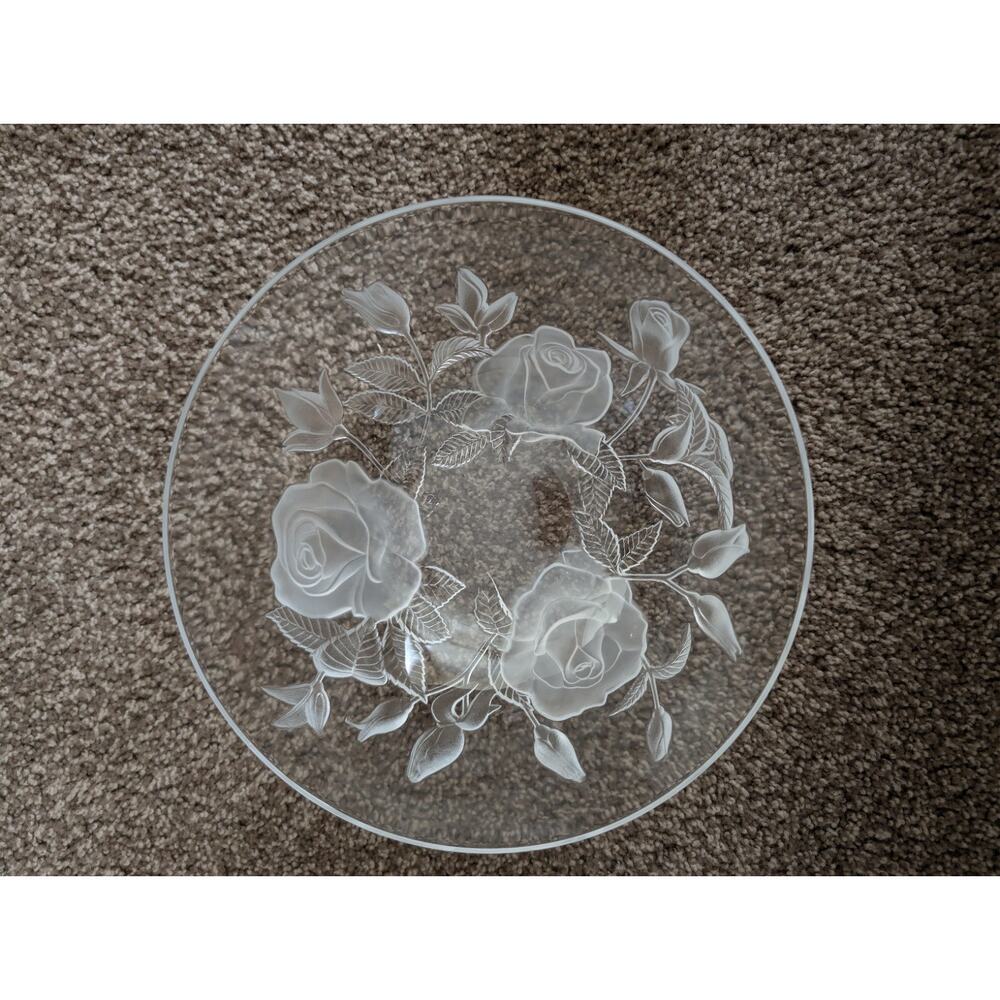 Cristal d'Arques Lucia 9.5" Crystal Salad Bowl 24% Lead Crystal NewBox France